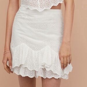 White Eyelet Skirt